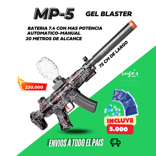 Juguete personalizable MP5 con integración manual con Balines De Gel 5.000